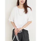 オフホワイト | 【接触冷感・吸水速乾】シボサテン胸ロゴTシャツ(セットアップ可) | Re-J&SUPURE
