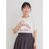 オフホワイト | 袖シアーロゴプリントTシャツ | Re-J&SUPURE