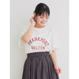 袖シアーロゴプリントTシャツ | Re-J&SUPURE | 詳細画像3
