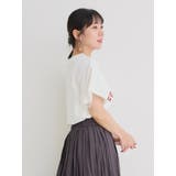 袖シアーロゴプリントTシャツ | Re-J&SUPURE | 詳細画像5