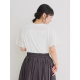 袖シアーロゴプリントTシャツ | Re-J&SUPURE | 詳細画像6