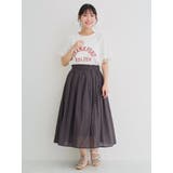 袖シアーロゴプリントTシャツ | Re-J&SUPURE | 詳細画像7