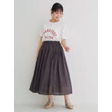 袖シアーロゴプリントTシャツ | Re-J&SUPURE | 詳細画像9