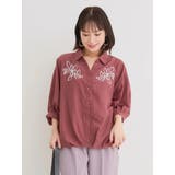 コード刺繍裾タックスキッパーシャツ | Re-J＆SUPURE | 詳細画像2 