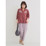 コード刺繍裾タックスキッパーシャツ | Re-J＆SUPURE | 詳細画像5 