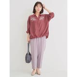 コード刺繍裾タックスキッパーシャツ | Re-J＆SUPURE | 詳細画像6 