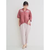 コード刺繍裾タックスキッパーシャツ | Re-J＆SUPURE | 詳細画像10 