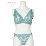 [D85 I95］フルカップ風デコルテレースブラ＆ショーツ | Re-J＆SUPURE | 詳細画像1 