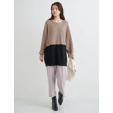 畦編み切り替えドルマンニットトップス | Re-J＆SUPURE | 詳細画像9 