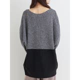 畦編み切り替えドルマンニットトップス | Re-J＆SUPURE | 詳細画像14 