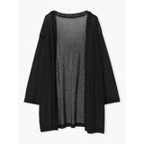 黒 | シアースラブトッパーカーディガン | Re-J&SUPURE