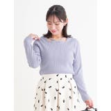 サックス | ビジュー付きネックストリングトップス | Re-J＆SUPURE