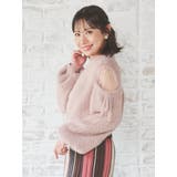 ショルダーチュールフェザーニット | Re-J&SUPURE | 詳細画像3