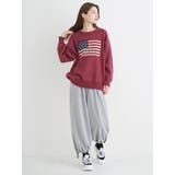 アメリカ国旗ジャガードニットトップス | Re-J&SUPURE | 詳細画像12