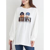 オフホワイト | 帽子×ネコロングTシャツ | Re-J&SUPURE