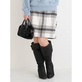 起毛チェック柄台形ミニスカート | Re-J＆SUPURE | 詳細画像11 