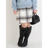 起毛チェック柄台形ミニスカート | Re-J＆SUPURE | 詳細画像12 