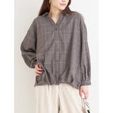 B柄 | チェック柄バックレースアップスキッパーシャツ | Re-J&SUPURE