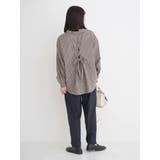 チェック柄バックレースアップスキッパーシャツ | Re-J&SUPURE | 詳細画像9