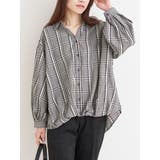 チェック柄バックレースアップスキッパーシャツ | Re-J&SUPURE | 詳細画像10