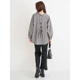 チェック柄バックレースアップスキッパーシャツ | Re-J&SUPURE | 詳細画像17