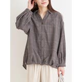 チェック柄バックレースアップスキッパーシャツ | Re-J&SUPURE | 詳細画像19