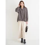 チェック柄バックレースアップスキッパーシャツ | Re-J&SUPURE | 詳細画像20