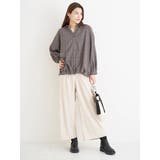 チェック柄バックレースアップスキッパーシャツ | Re-J&SUPURE | 詳細画像22