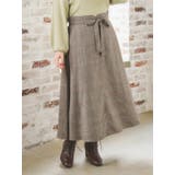 ウエストリボンフレアスカート(無地・チェック柄) | Re-J&SUPURE | 詳細画像1