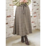 B柄 | ウエストリボンフレアスカート(無地・チェック柄) | Re-J&SUPURE