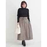 ウエストリボンフレアスカート(無地・チェック柄) | Re-J&SUPURE | 詳細画像13