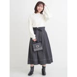 ウエストリボンフレアスカート(無地・チェック柄) | Re-J&SUPURE | 詳細画像18