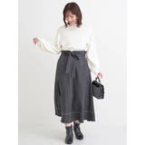 ウエストリボンフレアスカート(無地・チェック柄) | Re-J&SUPURE | 詳細画像19