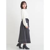 ウエストリボンフレアスカート(無地・チェック柄) | Re-J&SUPURE | 詳細画像21