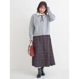 ウエストリボンフレアスカート(無地・チェック柄) | Re-J&SUPURE | 詳細画像28