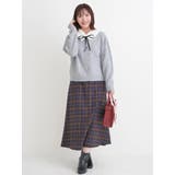 ウエストリボンフレアスカート(無地・チェック柄) | Re-J&SUPURE | 詳細画像29