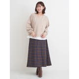 ウエストリボンフレアスカート(無地・チェック柄) | Re-J&SUPURE | 詳細画像31