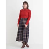 ベルト付きチェック柄タックワイドパンツ | Re-J＆SUPURE | 詳細画像11 