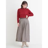 ベルト付きチェック柄タックワイドパンツ | Re-J＆SUPURE | 詳細画像21 