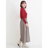 ベルト付きチェック柄タックワイドパンツ | Re-J＆SUPURE | 詳細画像22 