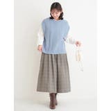 ベルト付きチェック柄タックワイドパンツ | Re-J＆SUPURE | 詳細画像25 