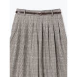 ベルト付きチェック柄タックワイドパンツ | Re-J＆SUPURE | 詳細画像30 