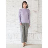 ラクケア チェック柄起毛テーパードパンツ | Re-J＆SUPURE | 詳細画像5 