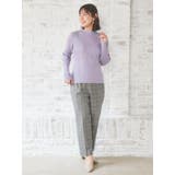 ラクケア チェック柄起毛テーパードパンツ | Re-J＆SUPURE | 詳細画像7 