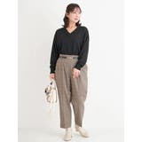 ラクケア チェック柄起毛テーパードパンツ | Re-J＆SUPURE | 詳細画像35 