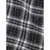 【WEB限定】チェック柄×ラインストーンフリル腰巻きスカーフ | Re-J＆SUPURE | 詳細画像4 