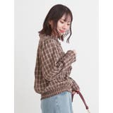【WEB限定】チェック柄シャーリングブラウス | Re-J&SUPURE | 詳細画像4