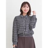 【WEB限定】チェック柄シャーリングブラウス | Re-J&SUPURE | 詳細画像17