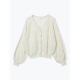 オフホワイト | フェザーラメドルマンカーディガン | Re-J&SUPURE