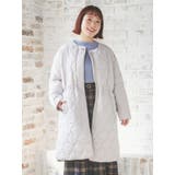 グレー | ひょうたんステッチキルトロングコート | Re-J＆SUPURE